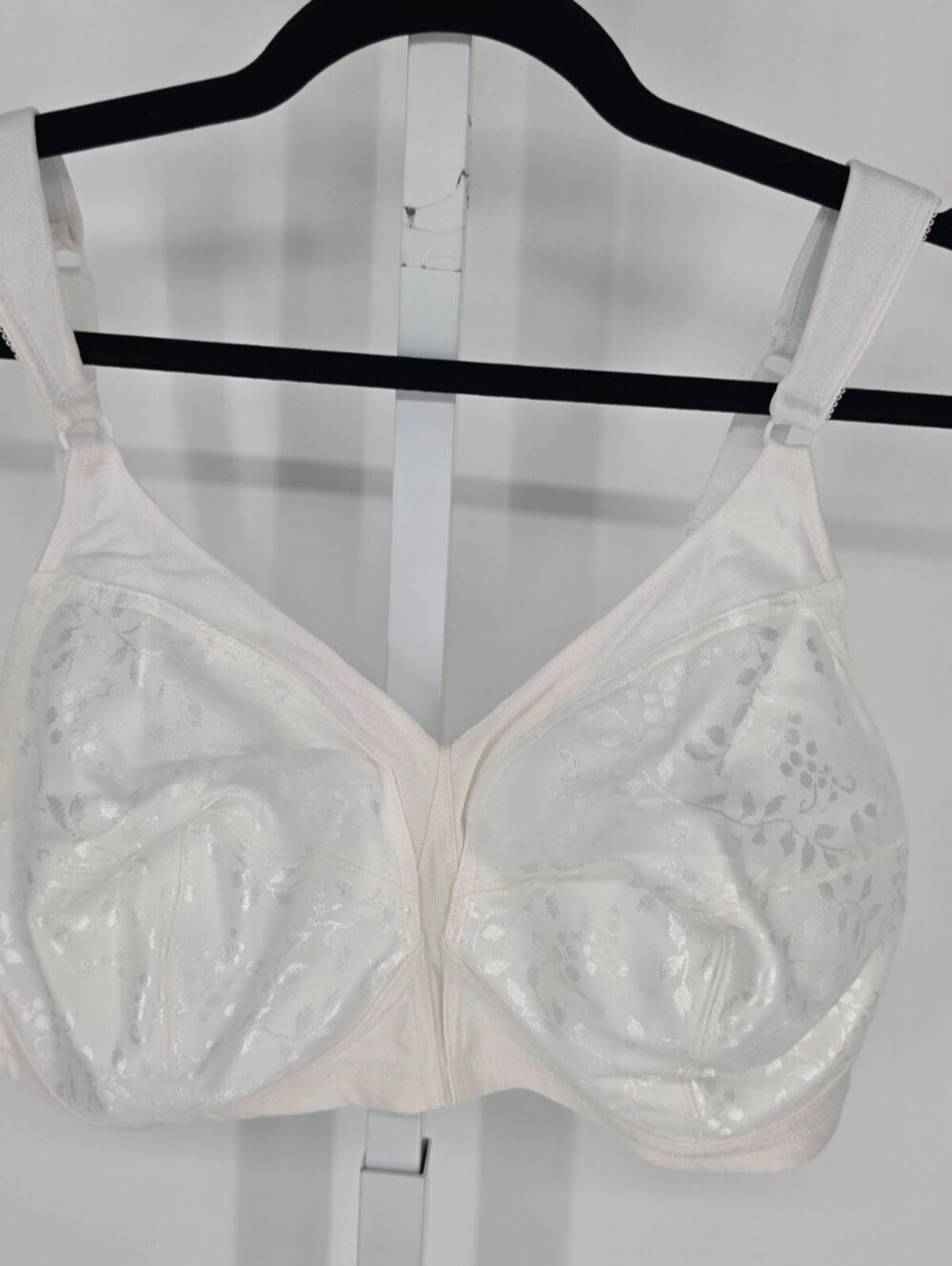 Vintage Exquisite Womens Sz 42DD Unlined Full Figure T Shirt Bra White